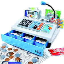 Toy Cash Register Paging Microphone Credit Card Bank Card Play Money And Banking Toy Cash Register Cash Register Kids Cash