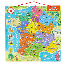 Quand le point représentant une station est vert c'est qu'il est. Carte De France Magnetique En Bois Nature Decouvertes