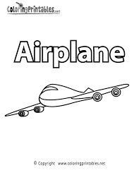 You can kindle the passion for flying in your kids at a tender age through these coloring pages. Vocabulary Airplane Coloring Page A Free Educational Coloring Printable
