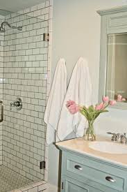 The sinks and fittings are by waterworks, the sconces are by circa lighting, the wallpaper is by timorous beasties, and the wall and floor tiles are by asn natural stone. Lake House Fixer Upper Kitchen And Baths Kristen Rinn Design