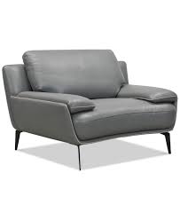 Furniture Surat 48 Leather Chair Created For Macy S Reviews Furniture Macy S In 2020 Furniture Grey Leather Chair Scandinavian Sofas