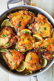 Heat and stir until simmering and thickened; Lemon Ginger Chicken Thighs Julia S Album