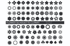 Download Flower Silhouette Svg Cut File Graphic By Meshaarts Creative Fabrica PSD Mockup Templates