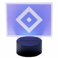 Hsv die raute im herzen. Hsv Led Licht Raute Fussball Fanshop 24