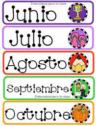 Calendario interactivo para las clases de español. Pin De Paticia Andrea En Luna Maria Etiquetas Preescolares Calendario Preescolar Actividades Escolares