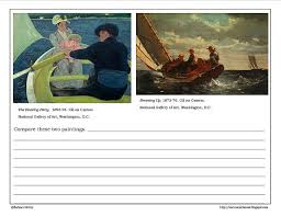 Comparing Two Paintings Art Handouts Art Basics Learn Art