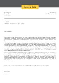 Sample cover letter dear insert name or hiring manager if name is unknown: Report Analyst Cover Letter Sample Kickresume
