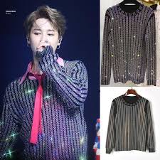 Jimin S Style Shiny Sweatshirt Style Sweatshirts Jimin