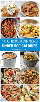 You could eat 5 apples, 5 pounds of raw spinach, or over half a dozen eggs. Ten Chicken Dinners Under 500 Calories Diethood
