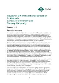 Once you do find teaching work in malaysia you can expect to earn around 3,000 to 8,000 myr per month (minus around 10% tax), typically with paid holidays, free health/medical insurance, and even reimbursement of your air travel. Https Www Qaa Ac Uk Docs Qaa International Review Of Transnational Education In Malaysia Lancaster University Pdf Sfvrsn F51fcb81 8