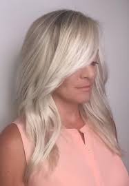 Ash Blonde Ice Blonde Balayage Highlights Side Swept Bangs Long Hair Texture Haircut Hairpainting Textured Haircut Balayage Hair Blonde Long Ice Blonde