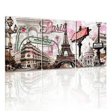 Think how jealous you're friends will be when you tell them you got your paris themed decor on aliexpress. Decor Mi Modern Wall Art Pink Paris Eiff Buy Online In Belize At Desertcart