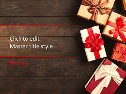 This suitcase shaped paper gift box is simple and easy to make. Free Deluxe Gift Boxes Powerpoint Template Free Powerpoint Templates