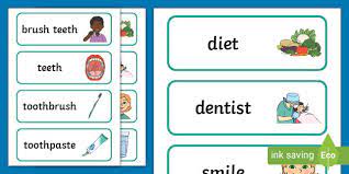 Sorry, but kerfuffle was robbed. Healthy Teeth Word Cards