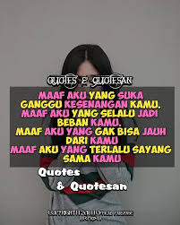 Kamu adalah segalanya bagiku, tolong aku merasa bersalah karena sudah menyakitimu. Facebook