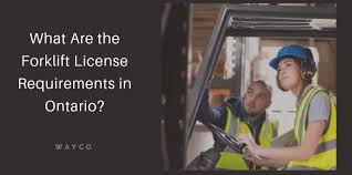 To operate a forklift, drivers must pass an eye exam. What Are The Forklift License Requirements In Ontario Wayco Best Forklift Warranties Safety Training