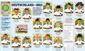 4 july 1990 west germany v england fifa world cup semifinal stadio delle alpi paul gascoigne of england. Classic Football Shirts On Twitter World Cup Winning 1990 West Germany Squad In Stickers Gotgotneed