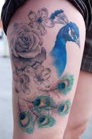 Bird And Flower Tattoo On Shoulder Feather Bird Tattoo Shoulder Peacock Feather Tattoo Rose Tattoos