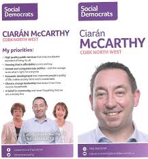 Leaflet from Ciarán McCarthy -Social Democrats -Cork North West #GE2020