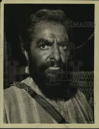 1960 Press Photo Actor Hugh Griffith in "Ben-Hur"