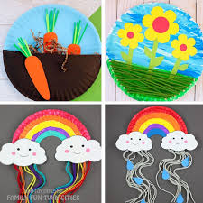 They cut strips of construction paper and then fold and glue them around the plate. 8 Paper Plate Spring Crafts Family Fun Twin Cities