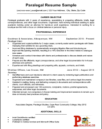 entry level paralegal resume paralegal30