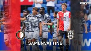 Wedstrijd van speeldag 1 uit de vriendschappelijk 2021 tussen feyenoord en paok. Efg Amnjiyromm