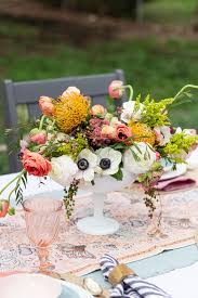 Get creative with using a cup instead of a vase for you flower centerpieces. Creating A Gorgeous Modern Flower Arrangement Shades Of Blue Interiors