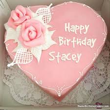 Birthday Cake For Her With Name The Name Stacey Is Generated On Latest Happy Birthday Cake With Name And Photo Image Do Happy Birthday Nicole Happy Birthday Cake Images Happy Birthday Lucy