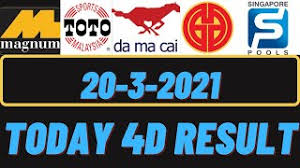 Toto 4d, magnum 4d, pmp 1+3d. 20 03 2021 Today 4d Results Magnum Toto Kuda Damacai 4d Result Today Today 4d Result Live Youtube