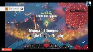 Defeat the mooshroom monstrosity using only gear unique to the jungle. Minecraft Dungeons Jungle Fungus Trophy Youtube