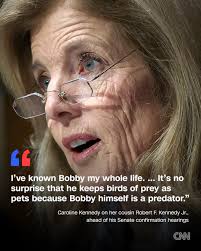 JUST IN: Caroline Kennedy called her cousin RFK Jr. a "predator" ahead of  his confirmation hearings and urged senators to reject his HHS secretary  nomination. https://cnn.it/3Ee5unH