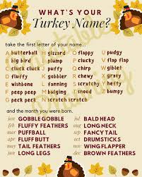 Updated november 9, 2020 | infoplease staff. What S Your Turkey Name Thanksgiving Game Party Game Etsy In 2021 Funny Name Generator Names Name Games