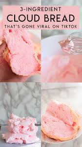 The Dreamy Cloud Bread Recipe Everyone On Tiktok Is Making Recipe In 2020 Cloud Bread Breakfast Recipes Easy Recipes