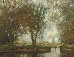 63 x 52 painting in very good condition! Arnold Marc Gorter Dutch 1866 1933