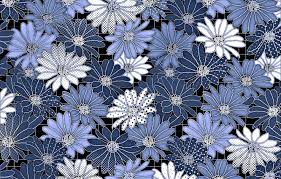 Maybe you would like to learn more about one of these? Wallpaper Flowers Blue Background Background Pattern Floral Images For Desktop Section Tekstury Download