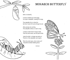 The changes that happen inside a chrysalis are like magic. Monarch Butterfly Coloring Poem Jpg 2939 2501 Butterfly Life Cycle Monarch Butterfly Butterfly Coloring Page