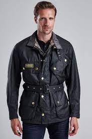 Smyths Barbour International Men S Original Wax Jacket In Black Mwx0004bk51 A7 Is The Motorbikers Dream Jacket And A Best Seller From Barbour At Smyths This