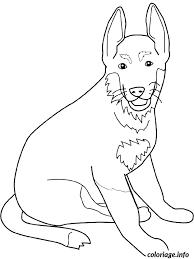 Coloriage Dessin Chien Berger Allemand Dessin Chien A Imprimer