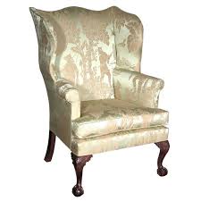 Chippendale Wing Chair On Carved Legs With Claw And Ball Feet Rococo Furniture Wing Chair Furniture