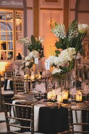 Black And Gold Wedding Table Settings Dazzling Black White Gold Wedding Elegantwedding Ca Black Wedding Table Setting Black Gold Wedding White Wedding Table Setting
