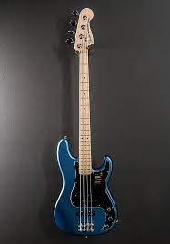 Fender American Performer Precision Bass Satin Lake Placid Blue W Maple Dave S Guitar Shop Reverb Fender Bass Blue Electric Guitar Fender Bass Guitar