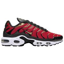 Nike Air Max Plus Casual Running Shoes University Red Metallic Gold Black Nike Air Max Tn Air Max Plus Nike Air Max Plus