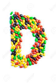 The golden ticket, on sale for $1,600: D Letter Of Alphabet Made Of Candy Isolated On White Background Stock Photo Picture And Royalty Free Image Image 112900956
