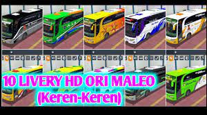 Pada game bus simulator indonesia atau bussid, pemain pasti taka sing dengan yang namanya tema livery bussid. Kumpulan Livery Bussid Hd Ori Maleo Keren Terbaru 2020 Youtube