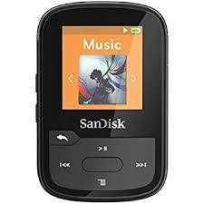 Amazon Com Sandisk Sdmx28 016g G46k Clip Sport Plus Mp3 Player 16gb Black Electronics Sandisk Black Bluetooth Mp3 Player