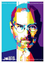 Steve Jobs More Info And Order Gilar Ever Gmail Com Portrait Founder Apple Wpap Portrait Vector Design Fanart Pop Art Artists Wpap Art Pop Art