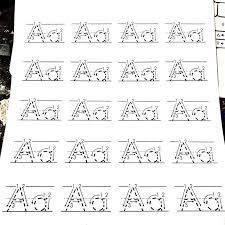 Alphabet letters tracing and handwriting workbook: Alphabet Tracing Paper Sheets For Toddler Kids Children Students Shopee Philippines