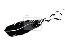 Feder tattoo bedeutung und vorlagen feder tattoo bedeutung. Schwarz Weiss Monochrom Feder Und Vogel Fur Tattoo Leinwandbilder Bilder Lakonisch Minimal Minimalistisch Myloview De