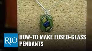 I chose a gold bracelet with 13 circled links, which meant i got to make 13 different. How To Make Fused Glass Pendants Youtube